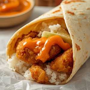Fried Chicken Burrito