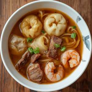 Wonton & Shrimp Dumpling Noodle Soup