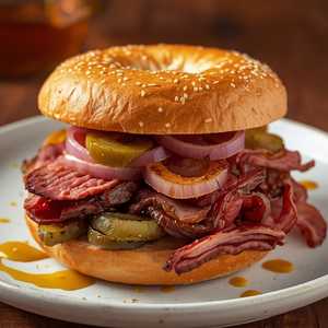 Pastrami Brisket Bagel