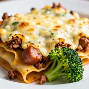 Lasagna Salsiccia e Rapini