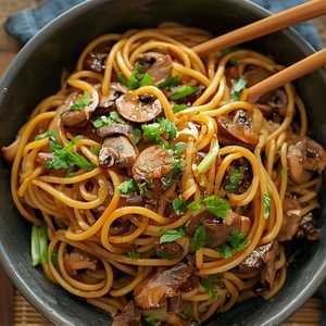 Smoked Mushroom Lo Mein
