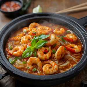 Satay Shrimp Vermicelli Casserole