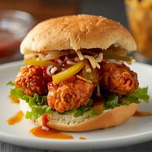 Spicy Korean Chicken Sandwich