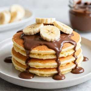 Nutella and Banana Pancakes