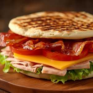 Club Pita with Bacon & Turkey