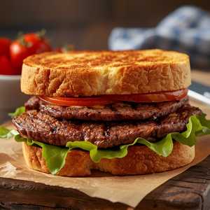 1/2 Pound Chopped Steak On A Toasted Bun Or Texas Toast