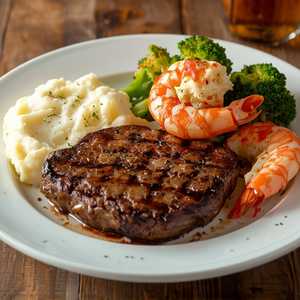 *Ribeye & Stuffed Shrimp