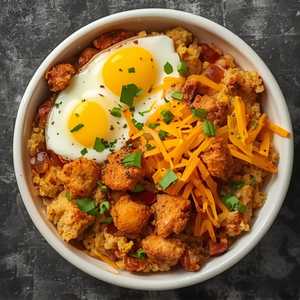 Chicken or Sausage Hash Brown Scramble Meal