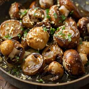 Garlic Parmesan Roasted Mushrooms