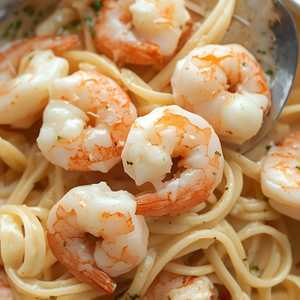 SHRIMP FETTUCCINE ALFREDO