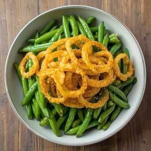 Green Beans with Crispy Shallots