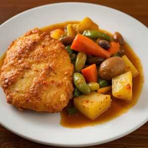 Vegetable & Chicken Cutlet