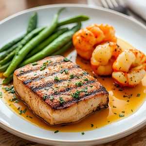 Wood Grilled Wild Massachusetts Swordfish