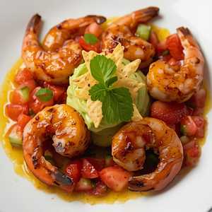 Grilled Honey Chipotle Shrimp