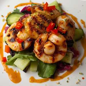 Wood Grilled Calamari Salad