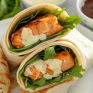 Salmon Caesar Wrap