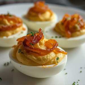 French Onion Deviled Eggs