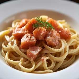 Fettucine with Smoked Salmon