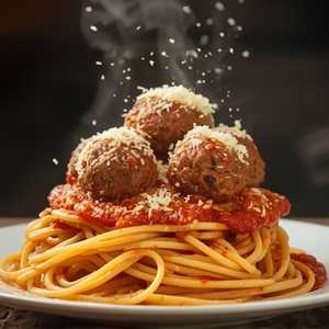 Classic spaghetti and meatballs