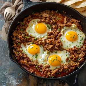 Beef Machaca & Eggs