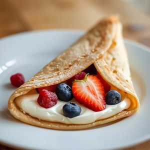 Berries and crème fraiche