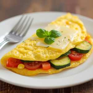 Corn Succotash & White Cheddar Omelette