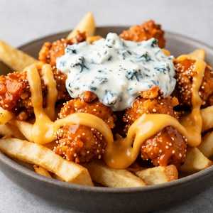 Smothered Buffalo Chicken Fries