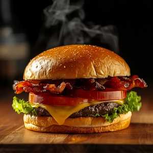 House Smoked Bacon Cheddar Burger