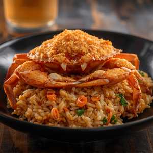 Soft Shell Crab Seafood Fried Rice