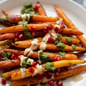 Grilled Rainbow Carrots