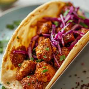 Chicken Pepper-Fry Taco