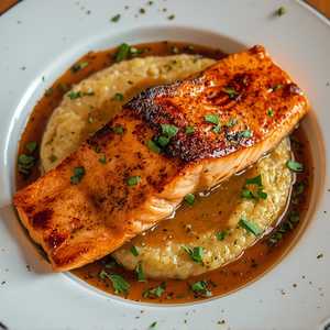 Grilled Mole Salmon