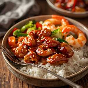 Shrimp & Chicken Teriyaki