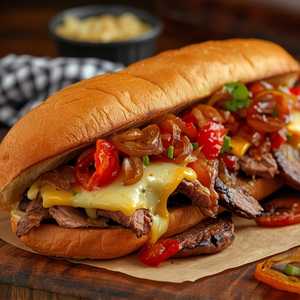 Philly Cheese Steak, (or Chicken)