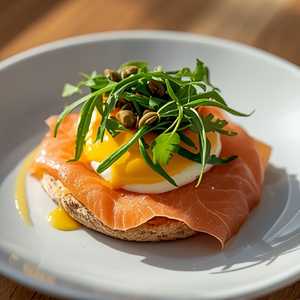 Cold-Smoked Salmon Benny