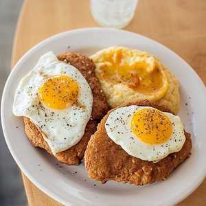 Poke Chops N' Eggs