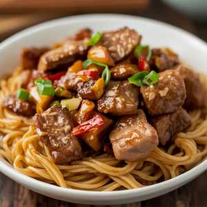 Ginger Scallion Beef w/ Noodle