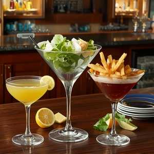 Girl Dinner at the Bar
