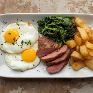 Flat Iron Steak & Eggs