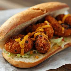 Fried Mussel Po' Boy