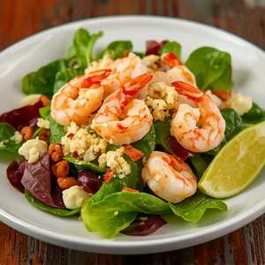Dinner Salad with Crab and Shrimp