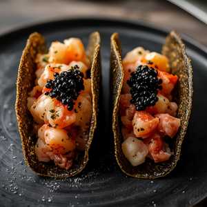 Nori Caviar Tacos