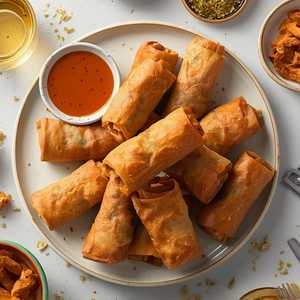 Pork Rind Spring Rolls