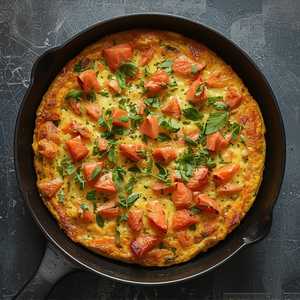 Smoked Salmon Frittata