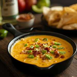 Queso fundido con tequila