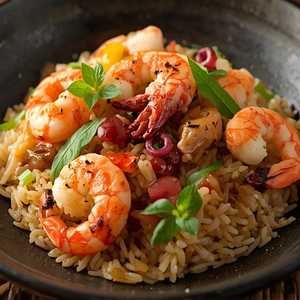 Arroz Chaufa de Mariscos