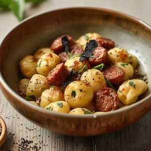 Gnocchi con Salsiccia e Tartufo