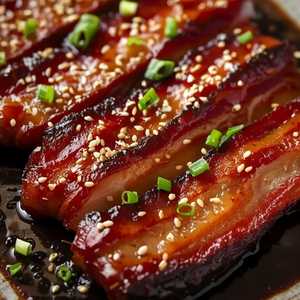 Double Cut Smoked Bacon, Korean BBQ Glaze