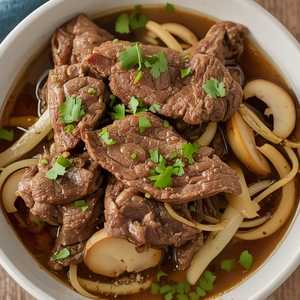 Beef Mushroom Vermicelli In Casserole