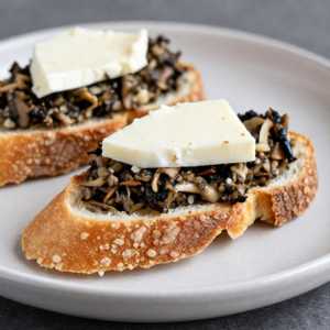 Crostini Mushroom Tapenade e Fontina